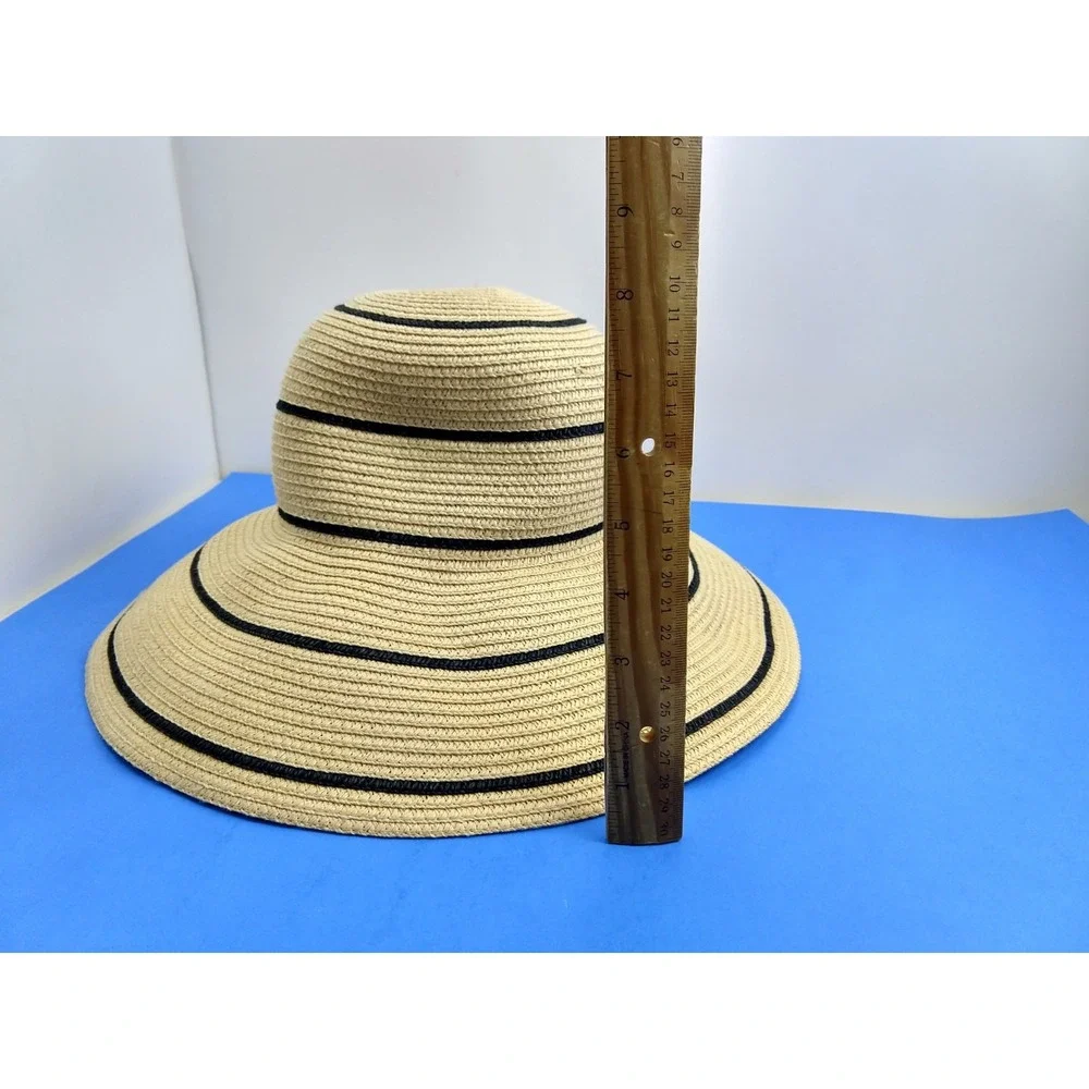 Wallaroo Savannah Wide Brim Straw Sun Hat Beige Women OS
